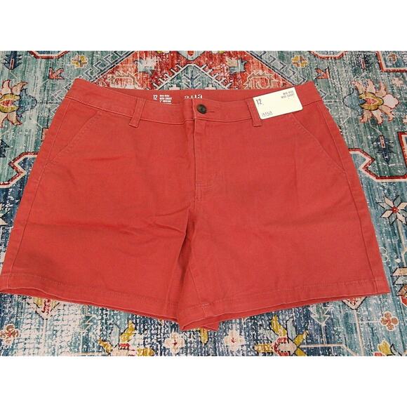 a.n.a Mid Rise Midi Short, Burnt Orange Women’s Size 12-NWT-RTL $32 - Picture 1 of 5